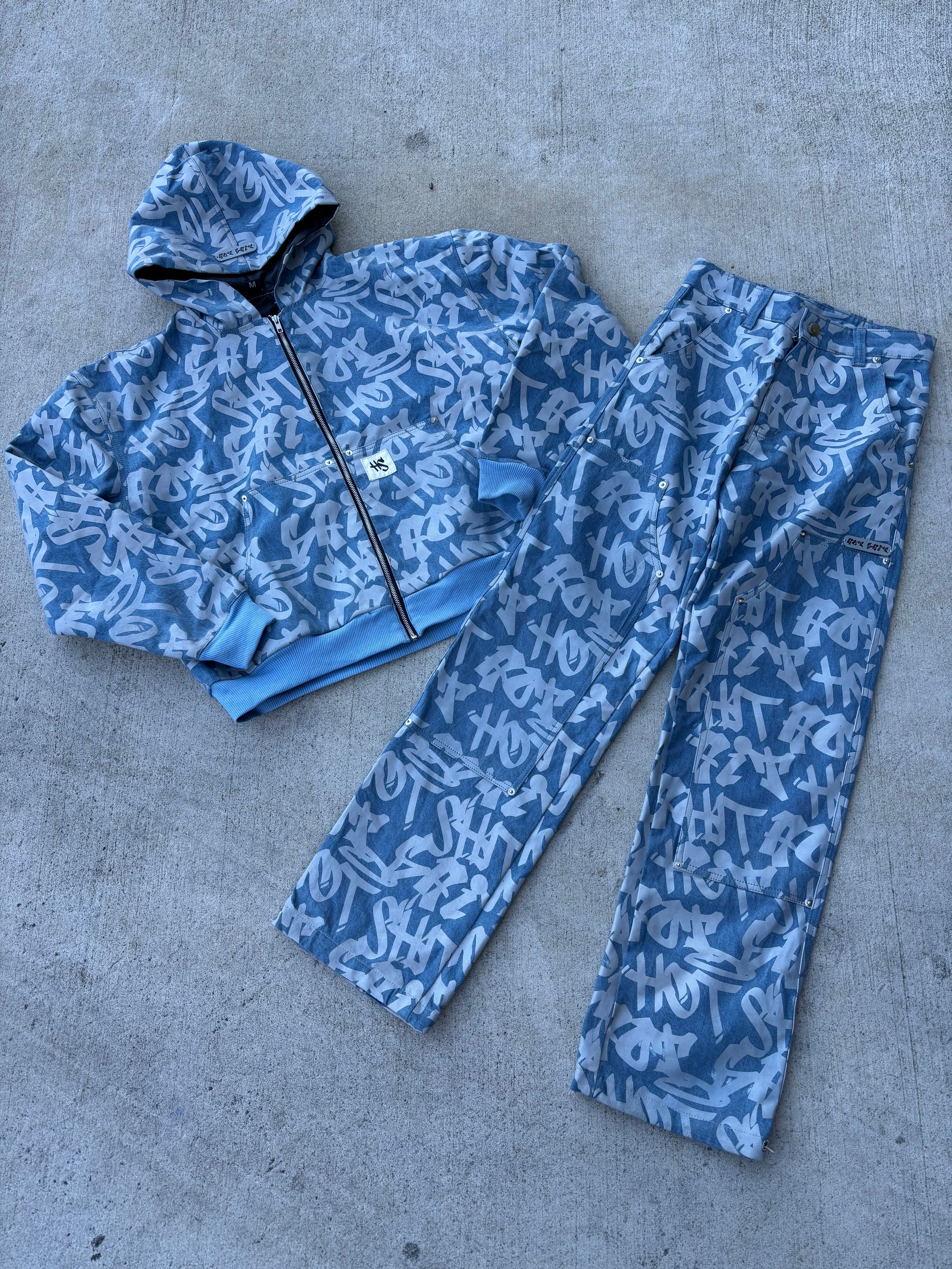 HEAVY WASH DENIM SET